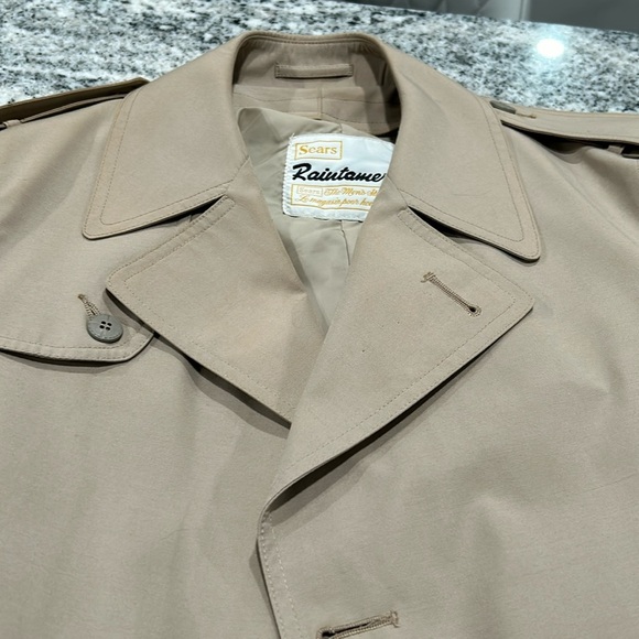Vintage Sears Raintamer, S 40, 2 in 1 coat removable inner jacket 70-80’s tan - Picture 8 of 17
